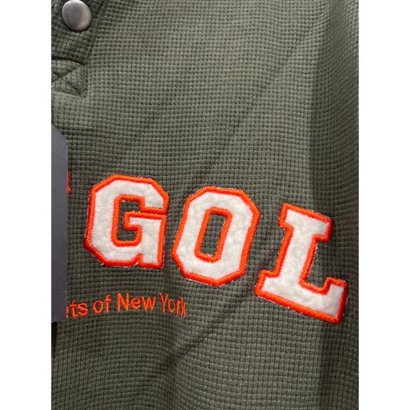 Kangol Sherpa Hoodie Waffle Knit Sweatshirt Embroidered Men’s Small Dark Green - Picture 10 of 10